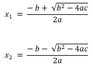 Quadratic equation solver