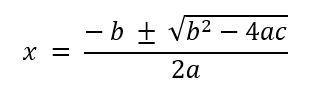 Quadratic Formula