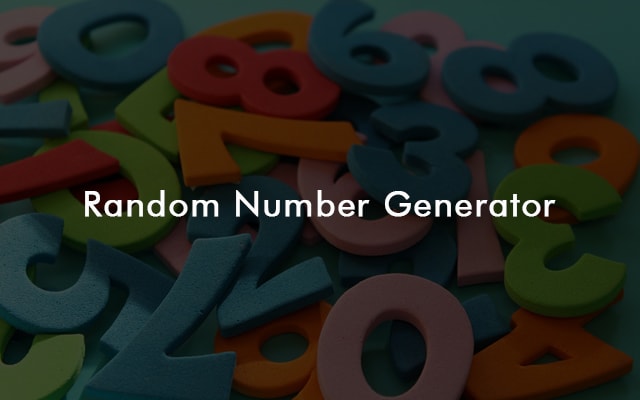 Random Number Generator Online