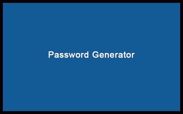 Strong Random Password Generator Online