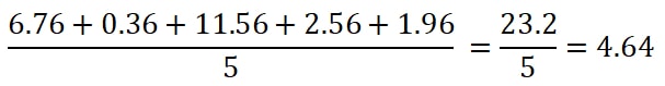 Step 3.1 - divide by the total values