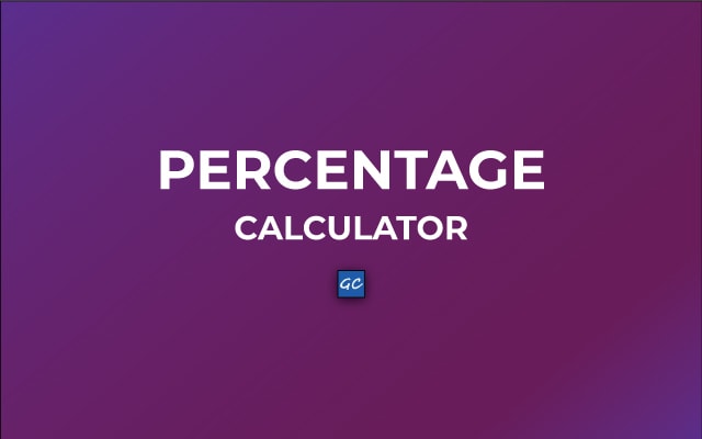 Percentage Calculator