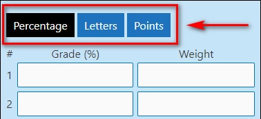 Step1 - Choose the Calculation Type